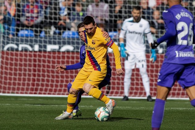 Messi y Rubén Pérez